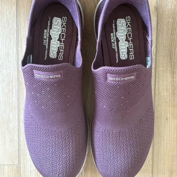 Skechers Purple Slip-On Sneakers - Picture 2 of 6